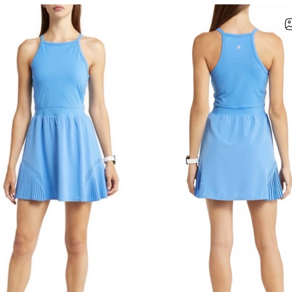 Blue Zella Athletic Tennis Flutter Dress sz M